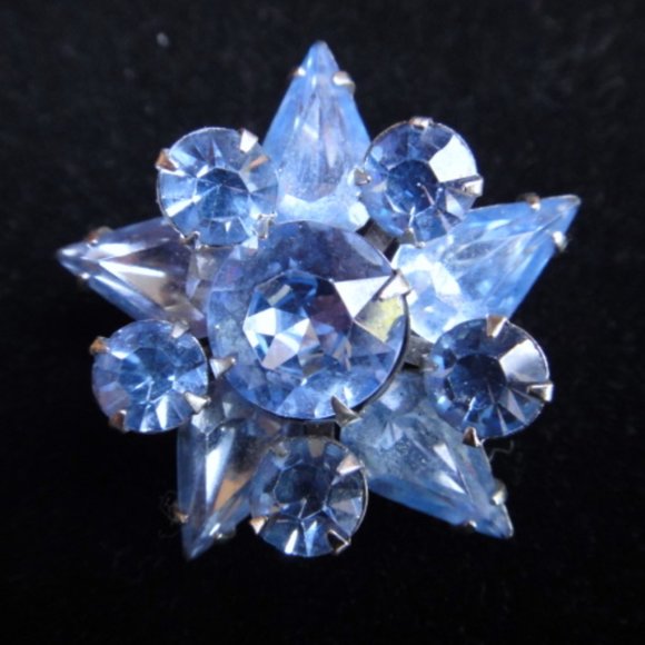 VTG Blue Star Brooch - Picture 4 of 9
